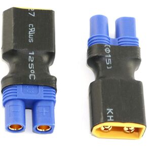 2-Pack XT60 Male to EC3 Female Converter Connector Adapter No Wires