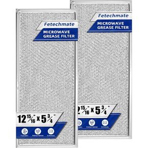 Fetechmate W10208631A Microwave Grease Filter, Aluminum Mesh Filter 13x6 fit for whirl.pool g.e Microwaves (Packed in Box) (2-Pack) in Saudi Arabia
