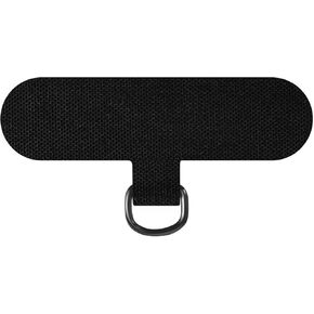 2 PCS Clip for cell phone lanyards and wrist straps, phone lanyard crossbody, Anti-Loss Hanging Metal Ring Replacement Patch Pad for Mobile Smartphone Safety Lanyard Wrist Strap (Nylon Black)