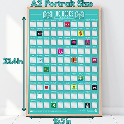 ملصق قائمة الدلو من Gift Republic GR630001 مكون من 100 مكان للخدش in Kuwait