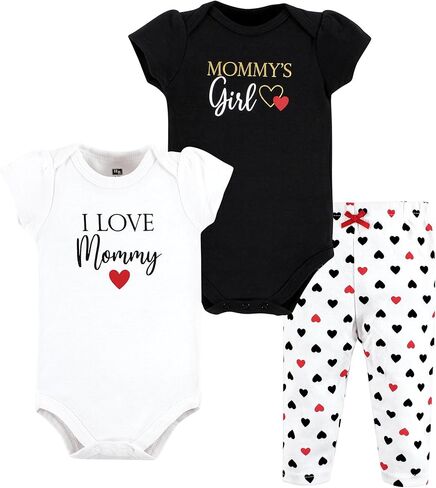 Hudson Baby Unisex Baby Cotton Bodysuit and Pant Set, Magical Rainbow Short Sleeve, 6-9 Months in Kuwait