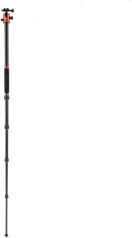 MeFOTO GlobeTrotter Classic 64.2" Aluminum Travel Tripod/Monopod w/Case, Twist Locks, Triple Action Ballhead w/Arca Swiss Plate - Red (A2350Q2R) in Saudi Arabia
