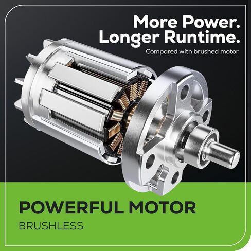 Greenworks 24V Brushless Cordless Compact 1/2 in. Drill/Driver Kit (Keyless Ratcheting Metal Chuck /530 in.-lbs. /21+1 Clutch Position/LED Light), 2×2Ah Battery and Fast Charger Included in Kuwait