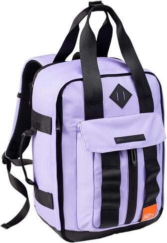 Memphis 20L 16x10x8 (40x25x20cm) Travel Backpack -with Internal Compression System - Free Carry On allowances. Durable Recycled Polyester (Lavender) in Saudi Arabia