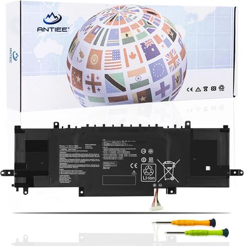 بطارية الكمبيوتر المحمول ANTIEE C31N1841 لـ ASUS ZenBook UX333FAC UX334FA UX334FL UX433FL UM433DA UX433FLC UM433IQ UM434DA UX434DA UM434IQ UX434F UX434FA UX434FL UX434FAC UX434FAW UX434IQ Q4 سلسلة 27FL Q427 in Saudi Arabia