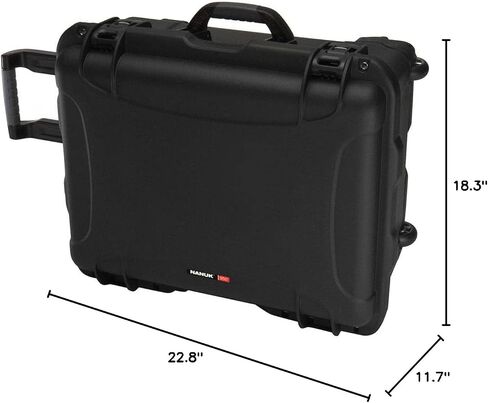 NANUK 950 Hard Case with Padded Divider – Waterproof Travel Camera Hard Case with Wheels, 22.8" x 18.3" x 11.7", Dustproof and Impact-Resistant, Ideal for Heavy Loads – Black in Kuwait