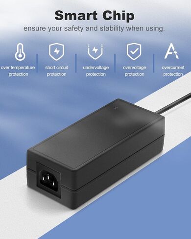 مصدر طاقة 12 فولت تيار مستمر 5 أمبير 60 واط محول تيار متردد/تيار مستمر 100-240 فولت، 50/60 هرتز 12 فولت 5 أمبير، مصدر طاقة 12 فولت 5 أمبير مع قابس مخرج تيار مستمر 5.5 مم × 2.5 مم، [9 أقدام] in Kuwait