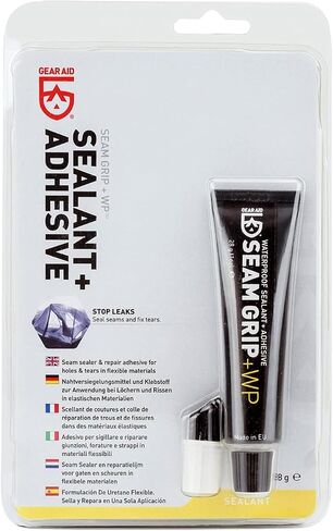 GEAR AID Seam Grip WP Waterproof Sealant and Adhesive for Jackets, Tents, Sleeping Pads and Outdoor Fabric | Repairs Rips, Seals Seams on Nylon, Canvas and Vinyl in Kuwait