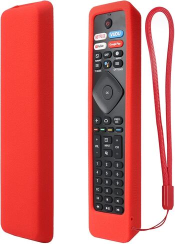 CHUNGHOP Silicone Remote Case ONLY for Philips Android TV Remote Control RF402A-V14 NH800UP URMT47CND0 BT800 URMT26RST004, Remote Cover Washable, Shockproof - Glow Green in Saudi Arabia