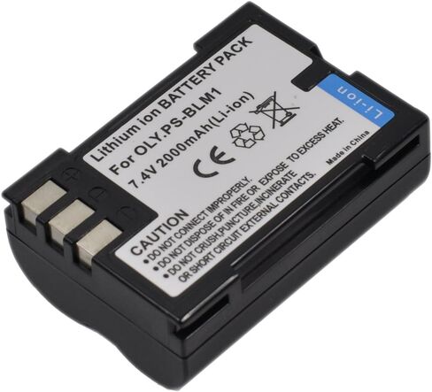 BLM-1 Battery for BLM1 PS-BLM1 C-5060 C5060 C-7070 C-8080 EVOLT E-1 E-3 E-30 E-520 E-300 E-330 E-500 E-510 Wide Zoom Digital Camera s1a in Saudi Arabia