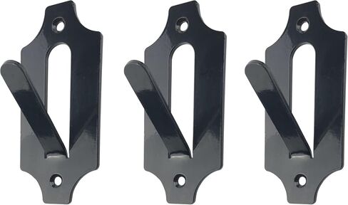 HIFLAME 3 Pack of European Skull Wall Mount Bracket Hangers for Deer Mule Antelope Coyote and Small Game Animals - Complete with Simple & Easy Installation Kits - Suitable, (Black) in Saudi Arabia
