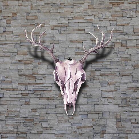 HIFLAME 3 Pack of European Skull Wall Mount Bracket Hangers for Deer Mule Antelope Coyote and Small Game Animals - Complete with Simple & Easy Installation Kits - Suitable, (Black) in Saudi Arabia