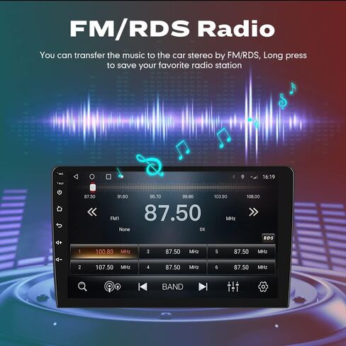 [2G+32G] 9 بوصة Carplay Android Auto Car Sterero لسيارة Ford Fiesta 2013-2017 شاشة تعمل باللمس Autoradio GPS Navigation FM Radio Head Unit WiFi Mirror Link مشغل الوسائط المتعددة in Kuwait