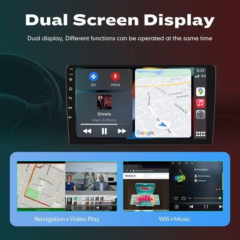 [2G+32G] 9 بوصة Carplay Android Auto Car Sterero لسيارة Ford Fiesta 2013-2017 شاشة تعمل باللمس Autoradio GPS Navigation FM Radio Head Unit WiFi Mirror Link مشغل الوسائط المتعددة in Kuwait