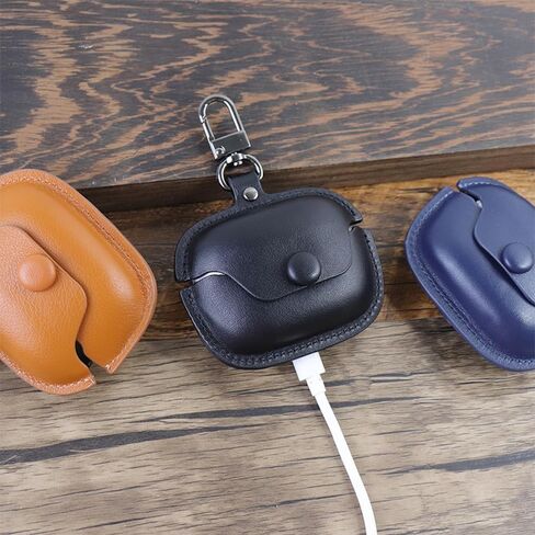حافظة جلدية لسماعات الأذن متوافقة مع سماعات الأذن Bose Ultra Open، غطاء حماية مقاوم للصدمات يعمل بتقنية البلوتوث (أسود) in Kuwait