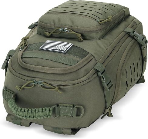 WINTMING 45L Military Tactical Backpack for Men 3 Day Assault Pack Army Molle Travel Hiking backpack (Army Green) in Kuwait