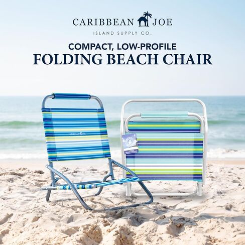 Caribbean Joe Folding Beach Chair, 1 Position Lightweight and Portable Foldable Outdoor Camping Chair, Teal in Saudi Arabia