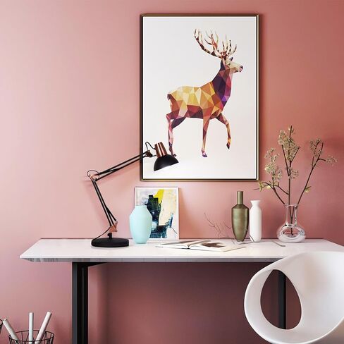 FIRVRE Metal Desk Lamp Adjustable Goose Neck Architect Table Lamp Sandy Black Tall Reading Light Swing Arm Desk Lamp with Clamp Eye-Caring for Bedroom Bedside Study Home Office Library Workplace in Kuwait