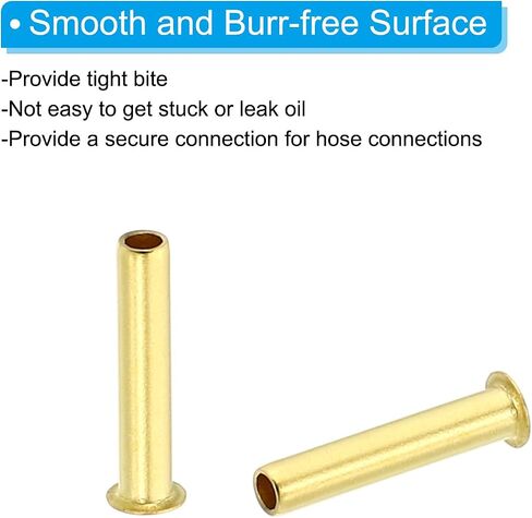 PATIKIL Brass Compression Insert for 5/16" Inch OD Tube, 40 Pack Insert Tube Support Compression Fitting Assortment Kit for Water Oil Air Pipe in Saudi Arabia
