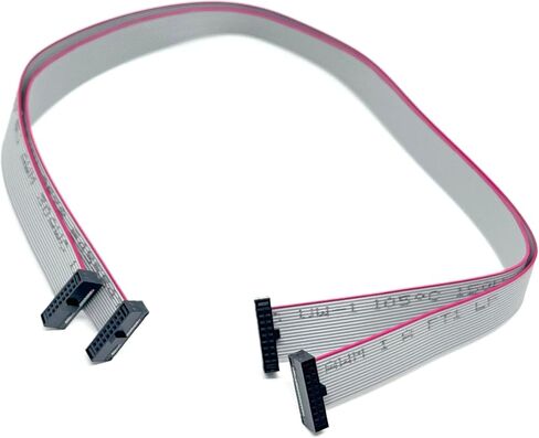 2-Pack 16 Pins 30 cm 12 Inches 1.27mm 0.05" 16P 2x8 F/F Mini Female IDC SWD Cable Connector 0.635mm 0.25" Pitch 16 Conductors (16P-FF-30cm-2PK) in Saudi Arabia