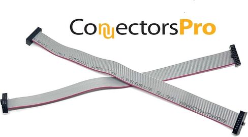 2-Pack 16 Pins 30 cm 12 Inches 1.27mm 0.05" 16P 2x8 F/F Mini Female IDC SWD Cable Connector 0.635mm 0.25" Pitch 16 Conductors (16P-FF-30cm-2PK) in Saudi Arabia