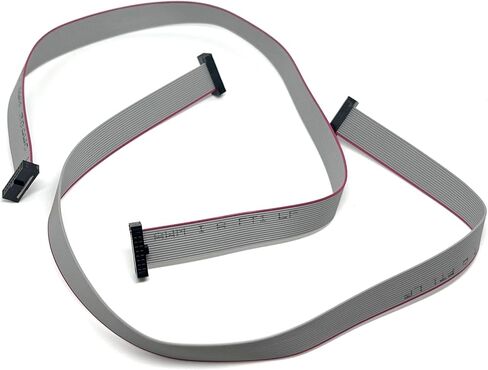 2-Pack 16 Pins 30 cm 12 Inches 1.27mm 0.05" 16P 2x8 F/F Mini Female IDC SWD Cable Connector 0.635mm 0.25" Pitch 16 Conductors (16P-FF-30cm-2PK) in Saudi Arabia