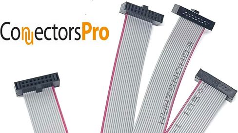2-Pack 16 Pins 30 cm 12 Inches 1.27mm 0.05" 16P 2x8 F/F Mini Female IDC SWD Cable Connector 0.635mm 0.25" Pitch 16 Conductors (16P-FF-30cm-2PK) in Saudi Arabia