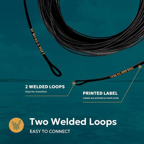 SF Full Sinking Fly Fishing Line Weight Forward Taper Fly Line for Freshwater WF4 5 6 7 8 9S 90FT IPS3/IPS5 in Saudi Arabia