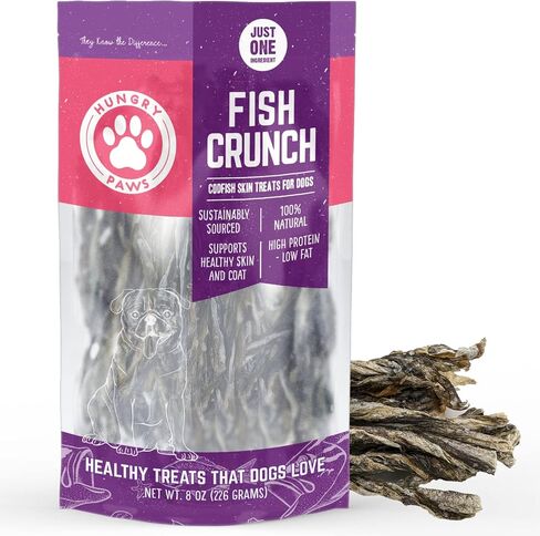 Cod Skins Dog Training Treats – All Natural & Healthy Fish Skin Snacks for Dogs Boost Their Coat and Oral Health with Delicious Savory Sticks in Saudi Arabia