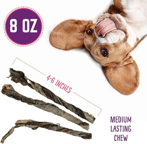 Cod Skins Dog Training Treats – All Natural & Healthy Fish Skin Snacks for Dogs Boost Their Coat and Oral Health with Delicious Savory Sticks in Saudi Arabia