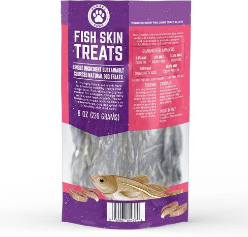 Cod Skins Dog Training Treats – All Natural & Healthy Fish Skin Snacks for Dogs Boost Their Coat and Oral Health with Delicious Savory Sticks in Saudi Arabia
