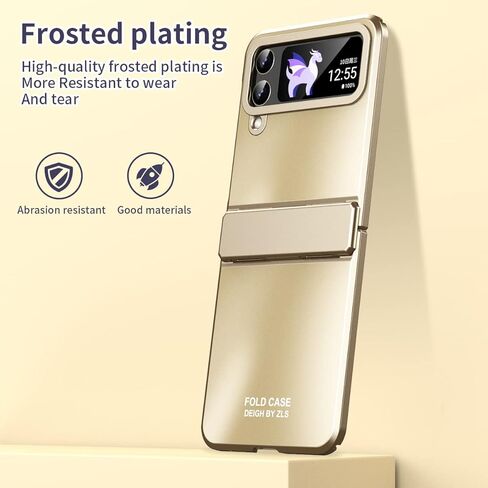 حافظة لهاتف سامسونج جالاكسي Z فليب 5، [حماية المفصلات] [سماء مرصعة بالنجوم] [شحن لاسلكي] حافظة هاتف واقية رفيعة للغاية من البولي كربونات الصلب مضادة للخدوش لهاتف جالاكسي Z فليب 5 5G 2023، فضي in Kuwait