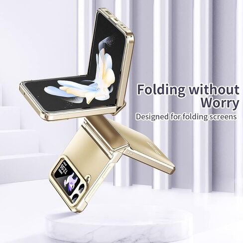 حافظة لهاتف سامسونج جالاكسي Z فليب 5، [حماية المفصلات] [سماء مرصعة بالنجوم] [شحن لاسلكي] حافظة هاتف واقية رفيعة للغاية من البولي كربونات الصلب مضادة للخدوش لهاتف جالاكسي Z فليب 5 5G 2023، فضي in Kuwait