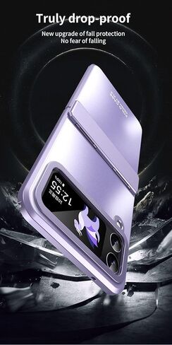 حافظة لهاتف سامسونج جالاكسي Z فليب 5، [حماية المفصلات] [سماء مرصعة بالنجوم] [شحن لاسلكي] حافظة هاتف واقية رفيعة للغاية من البولي كربونات الصلب مضادة للخدوش لهاتف جالاكسي Z فليب 5 5G 2023، فضي in Kuwait