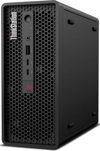 كمبيوتر مكتبي صغير الحجم Lenovo ThinkStation P3 Ultra Small Form Factor Workstation (Intel i9-13900 vPro 24-Core، T400، 32GB DDR5 4000MHz RAM، Win 11 Pro) مع حقيبة ظهر ممتازة in Saudi Arabia
