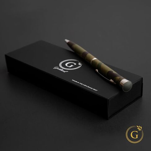 Garland Metal Twist Pen – Made in USA - Marble Design with 24k Gold Finish, Gift for Client, Graduate, Professional Look, Gift Box, Refillable with Universal #1 Refill in Saudi Arabia