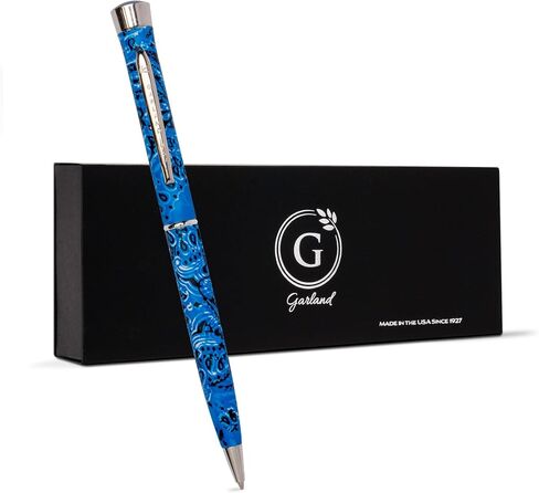 Garland Metal Twist Pen – Made in USA - Marble Design with 24k Gold Finish, Gift for Client, Graduate, Professional Look, Gift Box, Refillable with Universal #1 Refill in Saudi Arabia