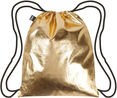LOQI Metallic Backpack, One Size, Rose Gold in Saudi Arabia