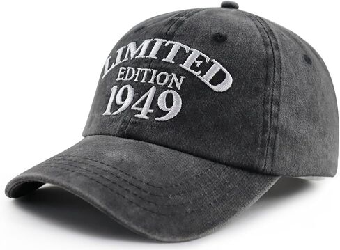 قبعة طبعة محدودة لعام 1948 للنساء والرجال، قبعة بيسبول مضحكة قابلة للتعديل ومطرزة بالقطن لعيد الميلاد الخامس والسبعين in Kuwait