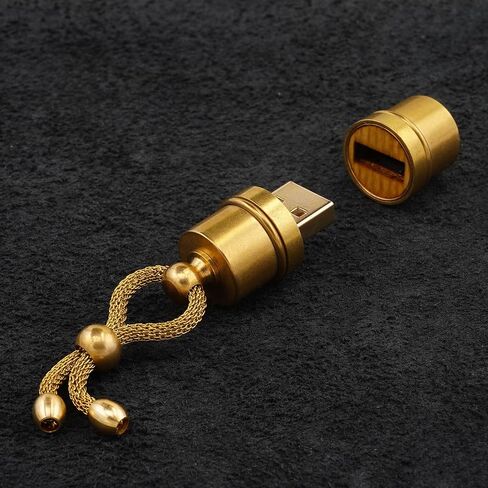 محرك أقراص فلاش USB 3.1 مصنوع يدويًا سعة 32 جيجا بايت من النحاس / أنبوب خشبي - تصميم فريد - ملحق Steampunk - نمط صناعي - ذاكرة تخزين مفتاح قلم الإبهام - أداة عتيقة أصلية in Saudi Arabia