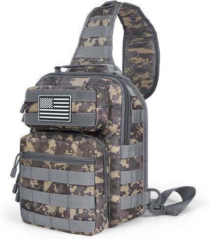 HAOMUK Tactical Sling Bag Backpack Military Rover Shoulder Sling Pack Small EDC Crossbody Chest Bag for Men in Kuwait