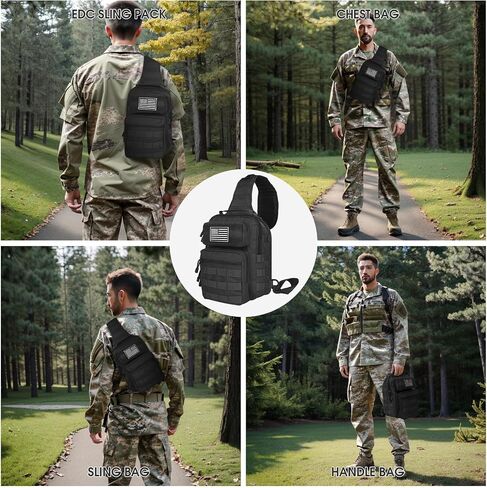HAOMUK Tactical Sling Bag Backpack Military Rover Shoulder Sling Pack Small EDC Crossbody Chest Bag for Men in Kuwait