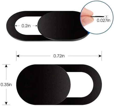 غطاء كاميرا 6 قطع، غطاء كاميرا ويب منزلق، غطاء كاميرا ويب رفيع للغاية لأجهزة الكمبيوتر المحمول، ماك بوك، الكمبيوتر الشخصي، الهاتف الخلوي والمزيد من الملحقات، يحمي خصوصيتك وأمانك in Kuwait