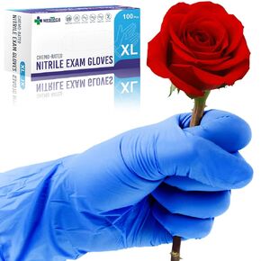 قفازات Medtecs Nitrile خالية من اللاتكس للاستخدام مرة واحدة مع حماية كيميائية وتصميم مسامي - سماكة 4 مل، يمكن استخدامها بكلتا اليدين، خالية من البودرة واستطالة أكثر من 500% - أسود S (3.15 بوصة × 9.6 بوصة) - 1000 قطعة