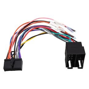 1PC 20Pin to ISO Harness Adapter 20P ISO Car Stereo Adapter Replacement Compatible with DIN Screen Car Radio Harness Connector Adapters 21.5cm