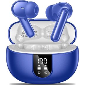 Wireless Earbuds Wireless Headphones Bluetooth 5.3 Blue