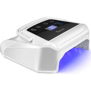HoMove 72W UV LED Nail Lamp, Professional Nail Dryer with Fan, Cordless UV Light Gel Dryer with 36 UV/LED Beads, Portable UV LED Curing Light Lamp for Gel Nail Polish
