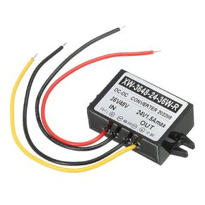 PATIKIL DC 36V 48V to DC 24V 1.5A 36W Power Converter Regulator Plastic Shell for LED Solar System