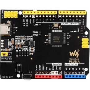 Waveshare R7FA4 Plus A Development Board, Based On R7FA4M1AB3CFM, Compatible with Arduino UNO R4 Minima