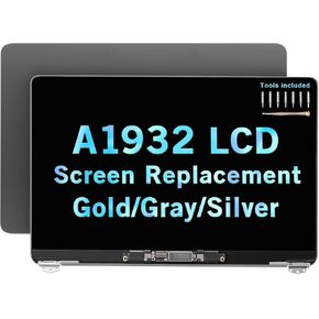 LCD Replacement 13" for MacBook Air Retina A1932 Late 2018 2019 EMC 3184 MRE82LL/A MREA2LL/A MREE2LL/A MVFH2LL/A MVFJ2LL/A 661-09734 Full LCD Screen Display Complete Top Assembly Kit (Rose Gold)